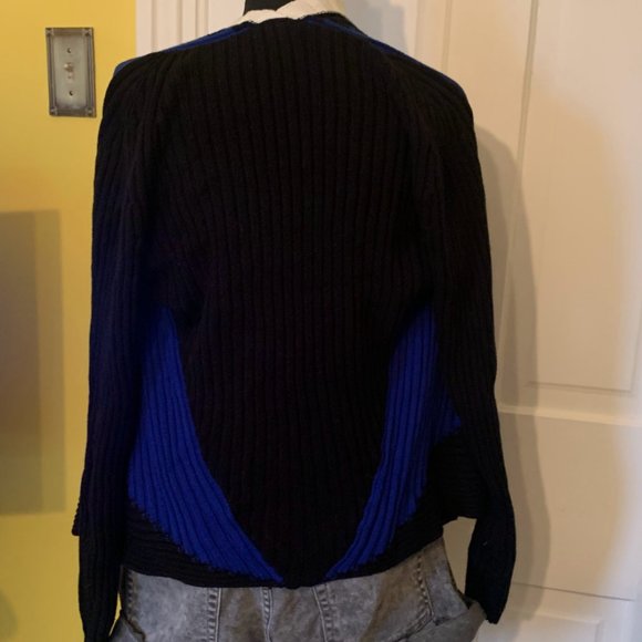 Ava Couture Cable Knit Open Front Cardigan Large - Picture 4 of 6